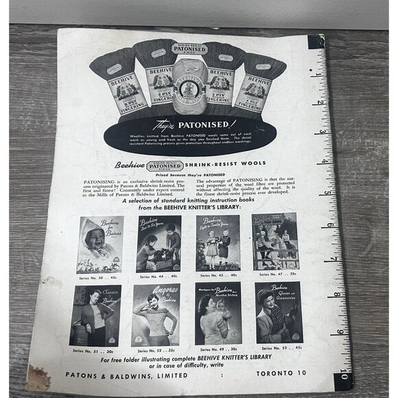 Beehive Toys and Novelties #54 knitting Crochet Pattern Booklet Paperback - Picture 4 of 4